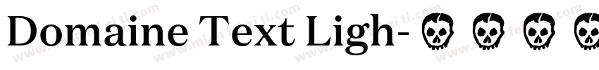 Domaine Text Ligh字体转换